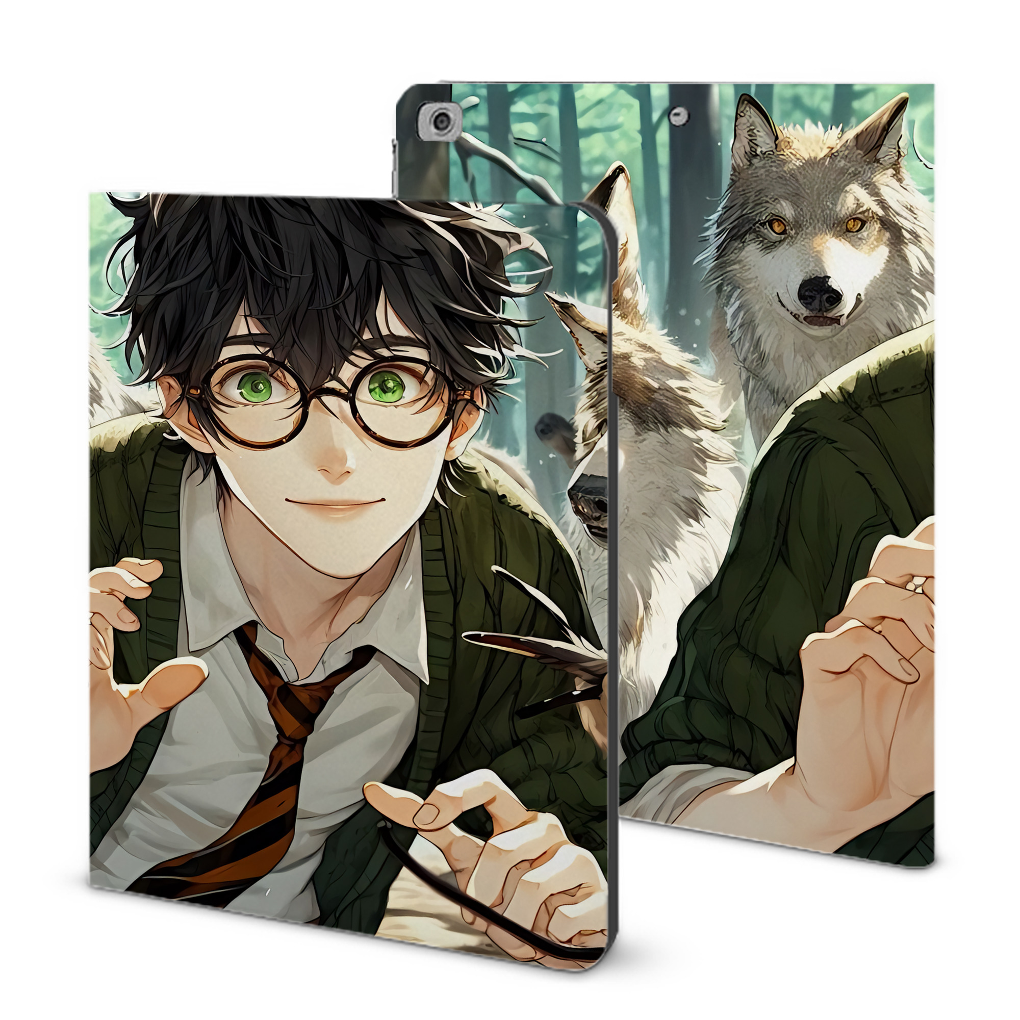 （画像用） Harry Potter ハリー・ポッターシリーズ IPad ケース ブック型 PUレザー TPU 耐衝撃 軽量 薄型 ペン収納なし 全面保護 IPad 各モデル対応